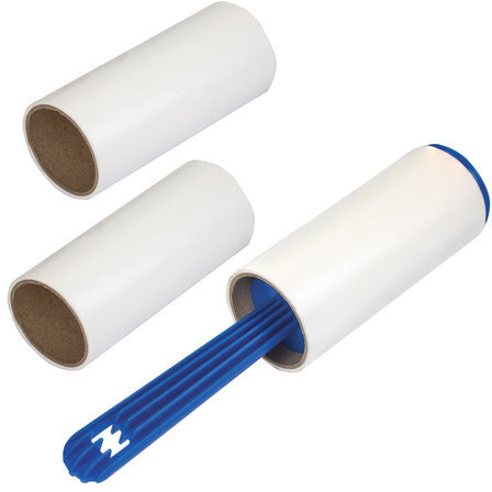 Ролик для чистки одежды и удаления ворса + 2 сменных блока по 20 листов, экстра липкость, LAIMA, 605399