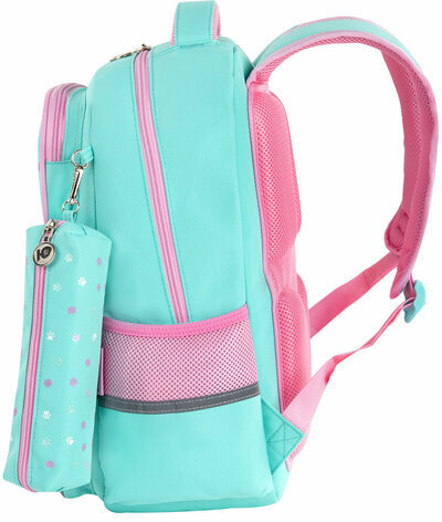 Рюкзак ЮНЛАНДИЯ COMPLETE с пеналом в комплекте, эрго-спинка, "Yummy cat", 42х29х14 см, 270663