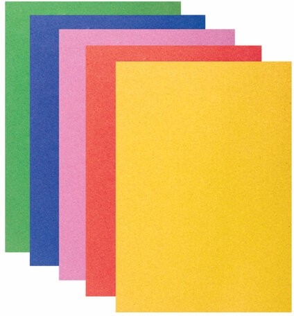 Цветная бумага А4 БАРХАТНАЯ, 5 листов 5 цветов, 110 г/м2, ПИФАГОР, 128971