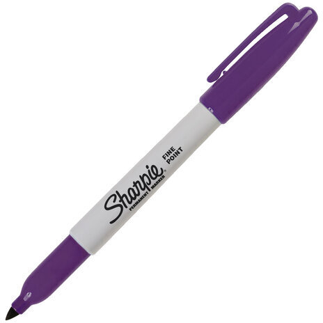 Маркер перманентный SHARPIE (США) ФИОЛЕТОВЫЙ, "Fine", круглый наконечник, 1 мм, 2025034