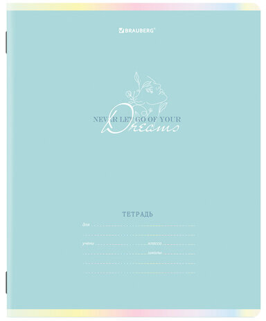 Тетради 18 л. КОМПЛЕКТ 10 шт. BRAUBERG, клетка, обложка картон, PASTEL, 106670