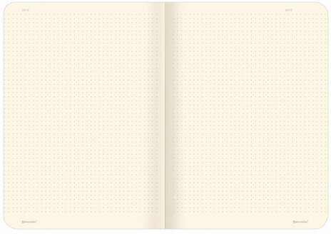 Тетрадь 40 л. в точку обложка SoftTouch, бежевая бумага 70 г/м2, сшивка, А5 (147х210 мм), БЛАЖЕНСТВО, BRAUBERG, 403800