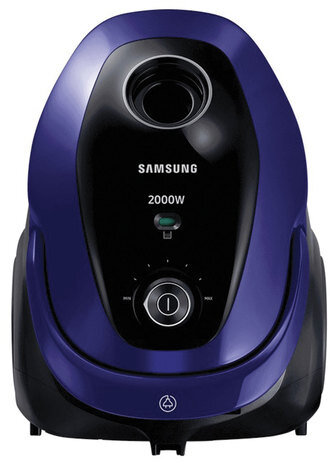 Пылесос SAMSUNG VC20M251AWB/EV с пылесборником, 2000 Вт, мощность всасывания 460 Вт, синий