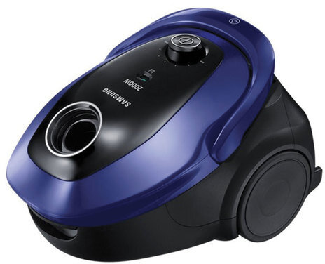 Пылесос SAMSUNG VC20M251AWB/EV с пылесборником, 2000 Вт, мощность всасывания 460 Вт, синий