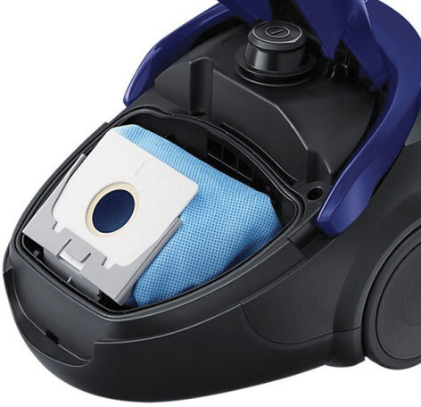 Пылесос SAMSUNG VC20M251AWB/EV с пылесборником, 2000 Вт, мощность всасывания 460 Вт, синий