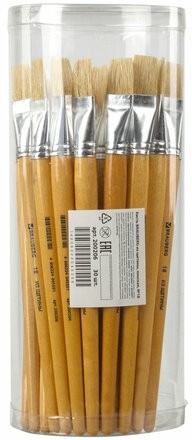 Кисть BRAUBERG, щетина, плоская, № 18, 200206