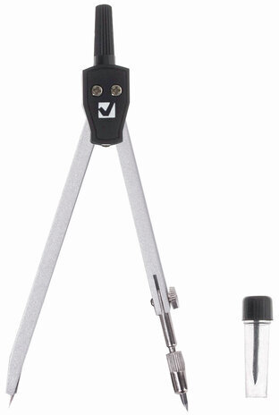 Готовальня BRAUBERG "Architect", 2 предмета: циркуль 135 мм, грифель, пенал с подвесом, 210321