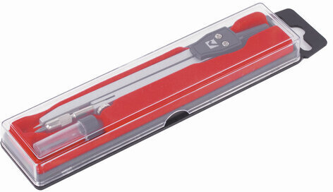 Готовальня BRAUBERG "Architect", 2 предмета: циркуль 135 мм, грифель, пенал с подвесом, 210321