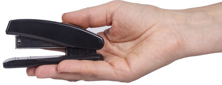 Степлер №24/6, 26/6 STAFF "Basic", до 20 листов, черный, 224626