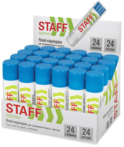Клей-карандаш STAFF "EVERYDAY", 24 г, 226617