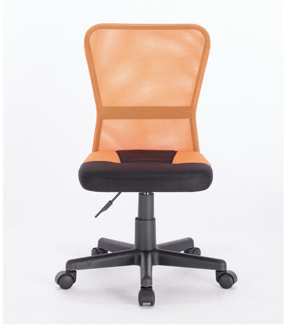 Кресло компактное BRABIX "Smart MG-313", без подлокотников, комбинированное, черное/оранжевое, 531844