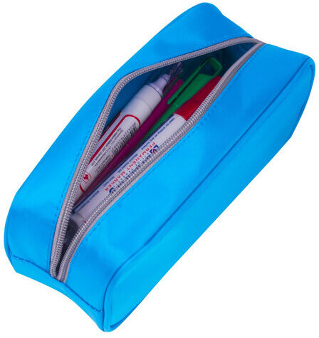 Пенал-косметичка BRAUBERG, мягкий, "KING SIZE BLUE", 20х8х9 см, 229018