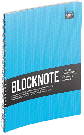 Блокнот БОЛЬШОЙ ФОРМАТ (220х300 мм) А4, 60 л., гребень, ламинированный картон, клетка, Альт, "ACTIVE BOOK", (4 вида), 3-60-483