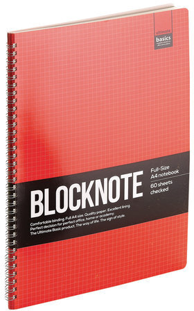 Блокнот БОЛЬШОЙ ФОРМАТ (220х300 мм) А4, 60 л., гребень, ламинированный картон, клетка, Альт, "ACTIVE BOOK", (4 вида), 3-60-483