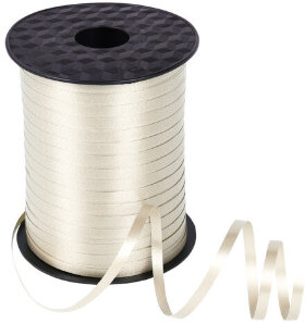 Лента упаковочная декоративная для шаров и подарков, 5 мм х 500 м, бежевая, ЗОЛОТАЯ СКАЗКА, 591814