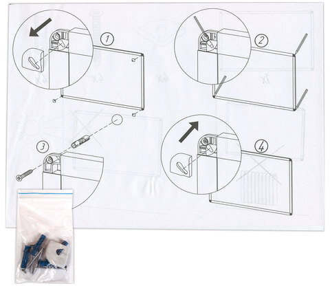 Доска пробковая для объявлений 45х60 см, алюминиевая рамка, ГАРАНТИЯ 10 ЛЕТ, РОССИЯ, BRAUBERG, 231711