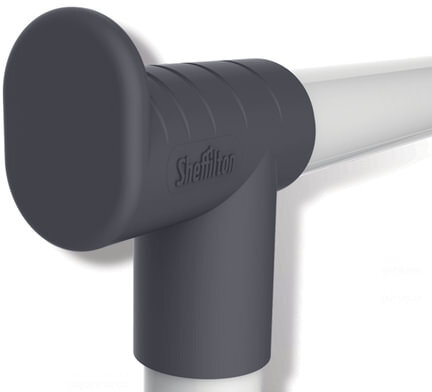 Вешалка для плечиков СН-4345, 1660х860х440 мм, передвижная, пластик/металл, серая/хром