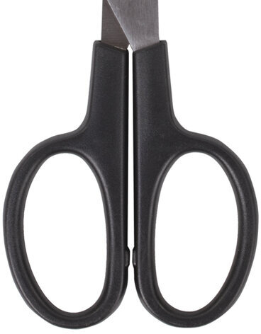Ножницы BRAUBERG "Standard" 205 мм, черные, классической формы, 2-х сторонняя заточка, 237097