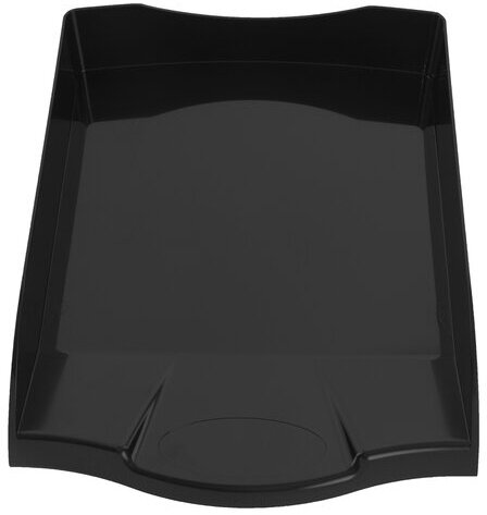 Лоток горизонтальный для бумаг BRAUBERG "Delta", A4 (340х270х60 мм), черный, 237268