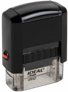 Оснастка для штампа, размер оттиска 26х9 мм, синий, TRODAT IDEAL 4910 P2, подушка в комплекте, 125414