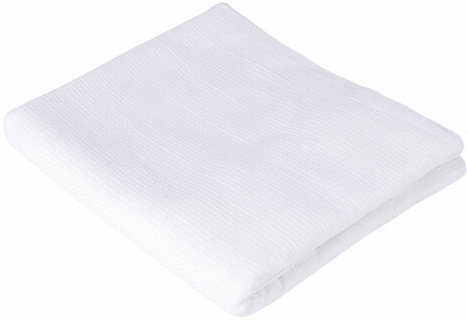 Салфетки ВАФЕЛЬНЫЕ отбеленные, 45х60 см, плотность 110 (±10) г/м2, КОМПЛЕКТ 10 шт., ЛЮБАША, 606633