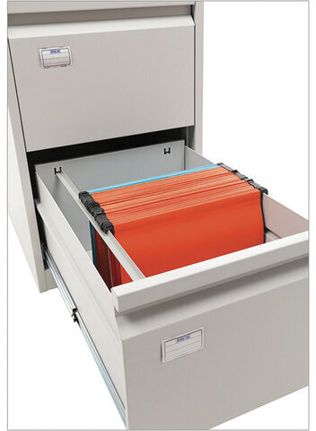 Шкаф картотечный ПРАКТИК "AFC-02", 713х467х630 мм, 2 ящика, для 110 подвесных папок, формат папок Foolscap или A4 (БЕЗ ПАПОК)