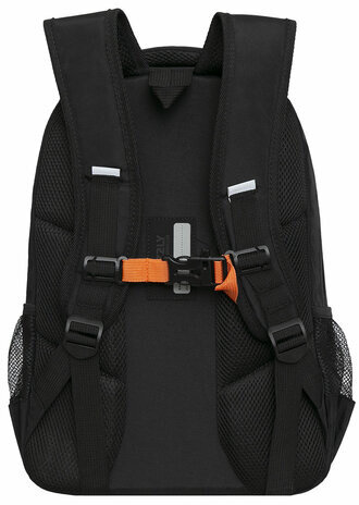 Рюкзак GRIZZLY школьный, анатомическая спинка, 2 отделения, для мальчиков, NEVER MIND, 39х28х19 см, RB-354-4/2