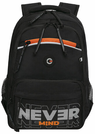 Рюкзак GRIZZLY школьный, анатомическая спинка, 2 отделения, для мальчиков, NEVER MIND, 39х28х19 см, RB-354-4/2