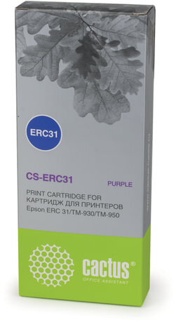 Картридж матричный CACTUS (CS-ERC31) для EPSON TM-930/950, пурпурный