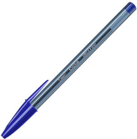 Ручка шариковая BIC "Cristal Exact", СИНЯЯ, корпус тонированный, узел 0,7 мм, линия письма 0,28 мм, 992605