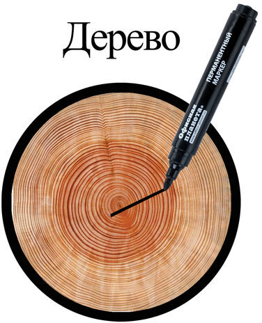 Маркер перманентный (нестираемый) ОФИСНАЯ ПЛАНЕТА, ЧЕРНЫЙ, круглый наконечник 2,5 мм, 151515