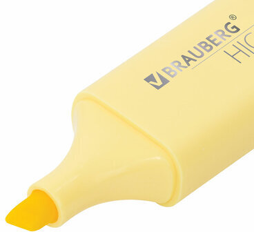 Набор текстовыделителей 6 ЦВЕТОВ, BRAUBERG "ORIGINAL PASTEL", линия письма 1-5 мм, 151698