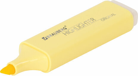 Набор текстовыделителей 6 ЦВЕТОВ, BRAUBERG "ORIGINAL PASTEL", линия письма 1-5 мм, 151698