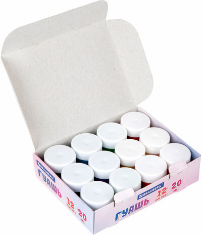 Гуашь BRAUBERG "Аниме", 12 цветов по 20 мл, 192559