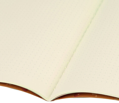 Тетрадь 40 л. в точку обложка SoftTouch, бежевая бумага 70 г/м2, сшивка, А5 (147х210 мм), ЦВЕТЫ, BRAUBERG, 403801