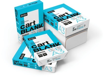 Бумага для цветной лазерной печати БОЛЬШОЙ ФОРМАТ (297х420), А3, 160 г/м2, 250 л., CARTBLANK DIGI, 145% (CIE)