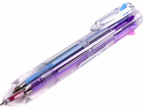 Ручка многоцветная шариковая автоматическая 8 ЦВЕТОВ, узел 0,7 мм, в дисплее, BRAUBERG KIDS, 143937