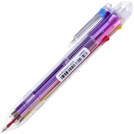 Ручка многоцветная шариковая автоматическая 8 ЦВЕТОВ, узел 0,7 мм, в дисплее, BRAUBERG KIDS, 143937