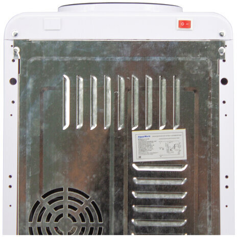 Кулер-водонагреватель БЕЗ ОХЛАЖДЕНИЯ, AQUA WORK 0.7-LKR, напольный, шкаф, 2 крана, белый, 23210