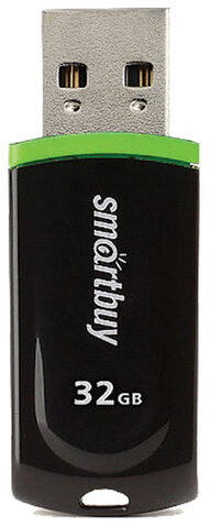 Флеш-диск 32 GB, SMARTBUY Paean, USB 2.0, черный, SB32GBPN-K