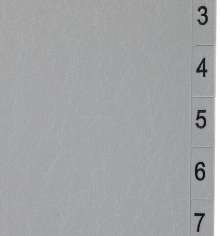 Разделитель пластиковый BRAUBERG, А4, 12 листов, цифровой 1-12, оглавление, серый, РОССИЯ, 225596