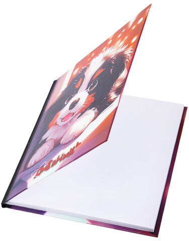 Дневник 1-4 класс 48 л., твердый, ЮНЛАНДИЯ, глянцевая ламинация, с подсказом, "Собачка", 107144