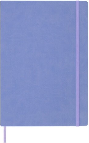 Скетчбук, слоновая кость 140 г/м2 210х297 мм, 80 л., КОЖЗАМ, резинка, BRAUBERG ART CLASSIC, пастель сиреневый, 116883