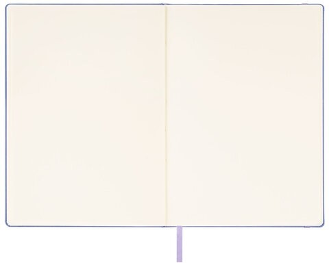 Скетчбук, слоновая кость 140 г/м2 210х297 мм, 80 л., КОЖЗАМ, резинка, BRAUBERG ART CLASSIC, пастель сиреневый, 116883