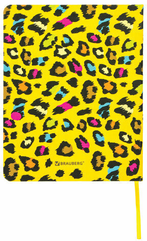 Дневник 1-11 класс 48 л., кожзам (твердая), шелкография, BRAUBERG, "ЛЕОПАРД", 105988