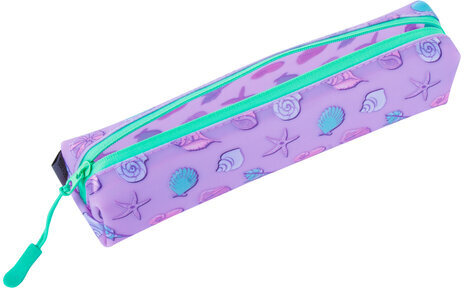 Пенал-косметичка BRAUBERG прямоугольный, мягкий, "Sea World", 21х5х5 см, 229253