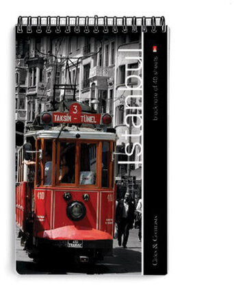 Блокнот А5, 40 л., гребень, ламинированный картон, клетка, Альт, "Города", (5 видов), 3-40-463