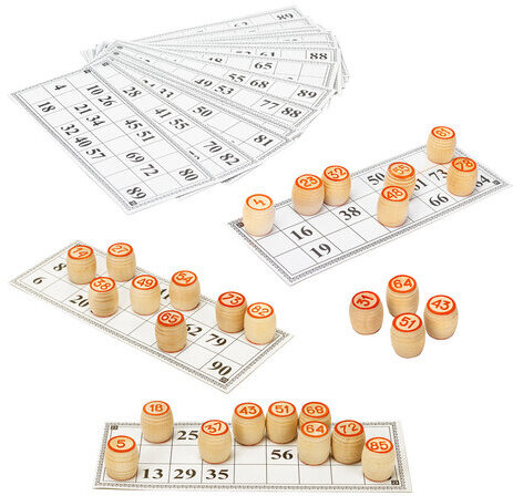 Русское лото классическое с деревянными бочонками, в картонной упаковке, ЗОЛОТАЯ СКАЗКА, 664672