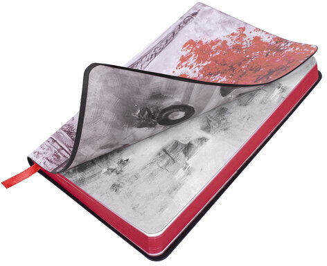 Ежедневник недатированный B6 (127х186 мм), BRAUBERG VISTA, под кожу, гибкий, 136 л., "Paris", 112106