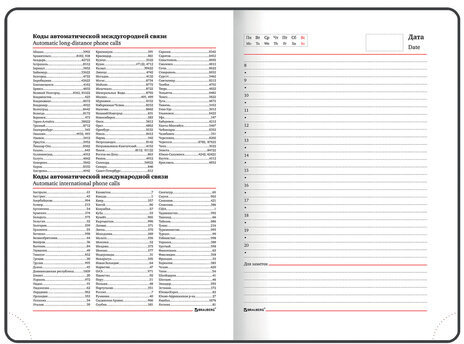 Ежедневник недатированный B6 (127х186 мм), BRAUBERG VISTA, под кожу, гибкий, 136 л., "Paris", 112106